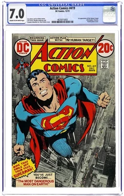 Action Comics #419 CGC 7.0 1972 4635015003 1st app. Human Target - Image 1 of 2