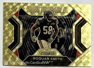 2020 Panini Prizm Unstoppable Gold Viny Prizm #1 Roquan Smith Chicago Bears 4/5 - Picture 1 of 2