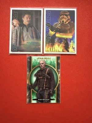 Lot De 3 Cartes Numéroté Topps Star Wars Masterwork 2023  - Photo 1/4