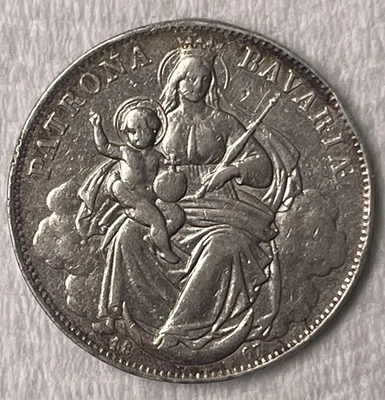 1867 - German State - Bavaria - Patrona Vereinsthaler - Silver - KM877 - Image 1 of 2