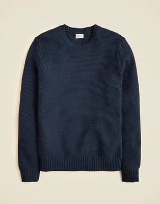 ¡OFERTA! Suéter de cuello redondo de algodón con punto de cesta Jcrew para hombre - 100% AUTÉNTICO - Nuevo Foto 1 de 4