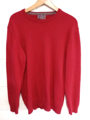 John Lewis red cashmere jumper XL/42"Chest - Image 1 of 4
