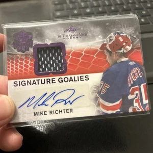 2023 Leaf In The Game Used Masked Men Mike Richter Auto Patch /36 #SG-MR2 - Picture 1 of 2