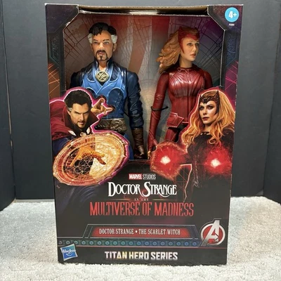 Marvel Titan Hero Series 2022: Dr. FIGURAS DE ACCIÓN DE BRUJA EXTRAÑA / ESCARLATA 12" Foto 1 de 4