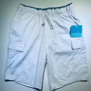NWT Boys WURL White Cargo Shorts XS 5/6 Sm 7/8 M 9/10 pull on Cruise white-out - Picture 1 of 5