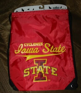 Iowa State Cyclones Cinch Backsack Nuevo con etiquetas Unisex Senderismo, bolsa para libros, etc. - Imagen 1 de 3