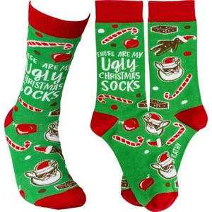 These Are My Ugly Weihnachtssocken lustige Neuheit Socken - Bild 1 von 3