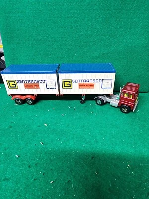 Vintage 1973 Matchbox Scammel Tractor with Gentrasco Containers - Image 1 of 4