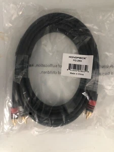 MONOPRICE, 2865, 12ft, 2 RCA Plug M/M,....................................LSS-8 - Picture 1 of 1