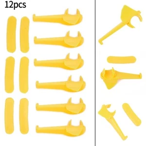 12 X Plastic Tyre Changer Head Protectors Yellow Tire Mount Demount Insert Rim - Picture 1 of 14