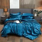 Rayon Solid Color Bedding Sets Hometextile Twin Queen Kingsize  Duvetcover Sets