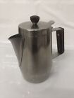 Vintage Retro Stainless Steel Coffee / Teapot With Teak Handle