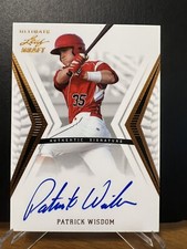 PATRICK WISDOM ROOKIE AUTO HARD SIGNED 2012 LEAF ULTIMATE DRAFT  BRONZE SP!!