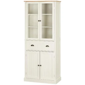 DecHome Mobile Dispensa 5 Livelli con Cassetto Centrale Bianco Crema A1362WTAO10 - Foto 1 di 2