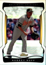 2009 Finest Refractors Baltimore Orioles Baseball Card #88 Aubrey Huff