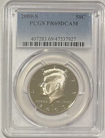 2009 S Clad Kennedy Half Dollar PCGS PR69DCAM Cover
