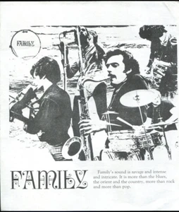 FAMILY ( Roger Chapman ) : nice original UK 1969 Promotion flyer - Imagen 1 de 2