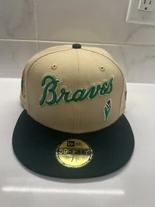 New Era 59FIFTY Atlanta Braves Paddy Pot of Gold St. Patrick's Day Fitted Hat - Picture 1 of 8