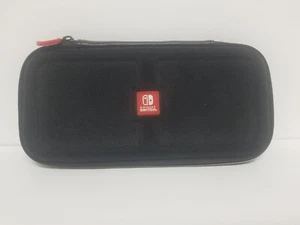 Nintendo Switch Carrying Case Travel Hard  Storage Shell Black nylon - Picture 1 of 9