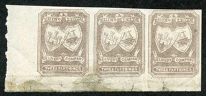 Circular Delivery SGCD51a Edinburgh and Leith 3/4d brown lilac mint horizontal  - Picture 1 of 1