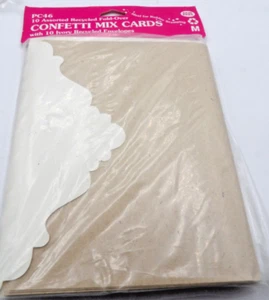 Cards & Envelopes 10 Confetti Cards Assorted Colors Recycled Ivory Envelope - Picture 1 of 2
