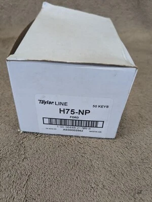 Cantidad 50 Taylor Line de Ilco H75 1196FD H75-NP llave en blanco Ford Foto 1 de 4
