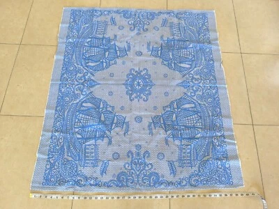 bebé niños manta idea regalo hogar niña niño azul blanco envío vintage retro Foto 1 de 4