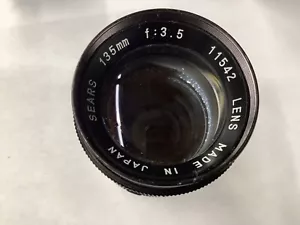 Sears 135mm F3.5 Telephoto Prime Lens for T/T2 Pentax M42 Screw Mount Cameras - Picture 1 of 3