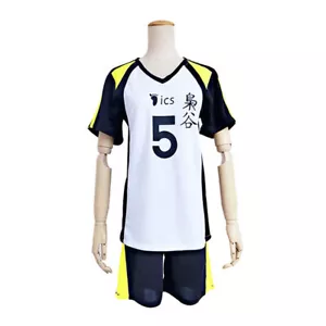 Haikyuu High School Uniform Jersey No.5 Akaashi Keiji Kotaru Bokuto Set - Picture 1 of 6