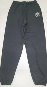 20406 Mens NFL LAS VEGAS RAIDERS Full Length Jersey SWEATPANTS New BLACK - Picture 1 of 1
