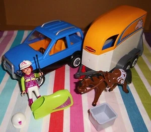 Playmobil 5223 - Tierärztin mit PKW + Pferdeanhänger Spielzeug Spielset - Bild 1 von 8