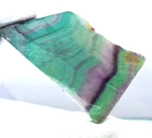 EGL-zertifizierter 260 kt natürlicher mehrfarbiger Obelisk Fluorit grober loser Edelstein - Bild 1 von 3