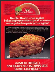 Anuncio impreso de revista Keebler años 80 1983 corteza lista "pastel de manzana holandés" - Imagen 1 de 1