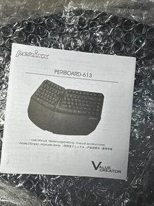 Perixx Periboard-613 Mini Wireless Dual Mode Ergonomic Keyboard - Picture 1 of 3
