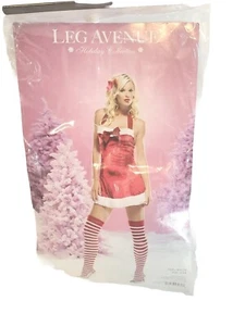 Santa's Little Helper Adult Women's Costume Sexy Christmas Leg Avenue - Picture 1 of 3