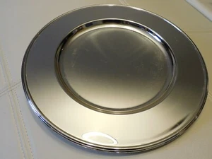 4 versilberte Platzteller von BMF mit 32cm / 20cm Durchmesser zu verkaufen - Bild 1 von 10