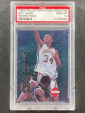 1996 Collector's Edge Rookie Rage  Ray Allen  PSA 10  Milwaukee Bucks