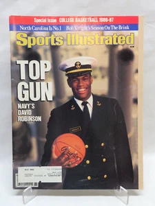 1986 Sports Illustrated Magazine, David Robinson of Navy, w/1986-87 College BSK - Picture 1 of 5