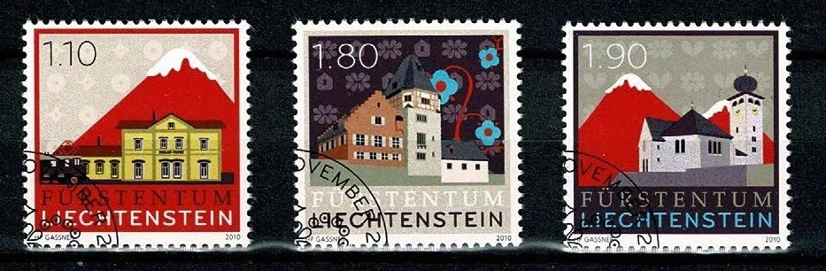 U8533 LIECHTENSTEIN 2010 Buldings in Liechtenstein  CTO no hinge - Image 1 of 1