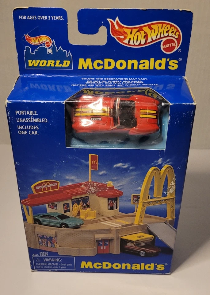 🚨Juego Hotwheels McDonald's 1996 - Rojo, Shelby Cobra 427 S/C ¡RARO! 🔥No. 65692 Foto 1 de 4