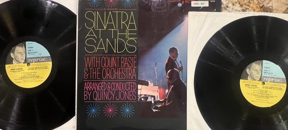 Sinatra Sands UK 1st press Tricolor Reprise "Serious Face" . RSLP 1019 Stereo - Image 1 of 4