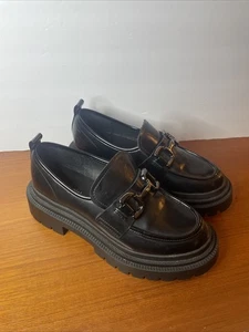 Madden Girl klobige Plateau-Halbschuhe G-Malone Damenschuhe schwarz Stollensohle 8,5 - Bild 1 von 9