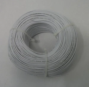 22 AWG tinned copper stranded hook up wire, 328 feet White UL1007 - Picture 1 of 1