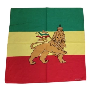 2 pezzi. Bandana Rastafariana Giamaica Erba Marijuana Leone di Giuda Rasta Cotone - Foto 1 di 4