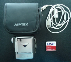 Silver Aiptek DV5100M 5MP Pocket Camcorder - Picture 1 of 20