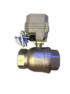 NPT 2'' Motorized Ball Valve DC24V Electrical Ball Valve CR201 A150-T50-S2-B - Picture 1 of 6