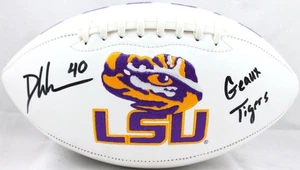 Devin White Autographed LSU Tigers Logo Football w/Insc.-Beckett W Hologram - Picture 1 of 4