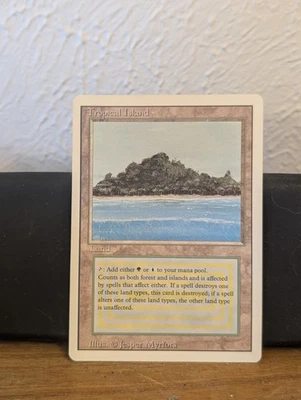 MTG Tropical Island Revised Dual Land – Light Play LP – Magic the Gathering - Image 1 of 4