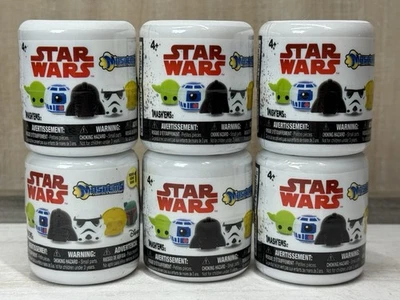 LOTE DE 6 CÁPSULAS CIEGAS MASHEMS SERIE 1 STAR WARS FIGURA APLASTANTE NUEVO Foto 1 de 3