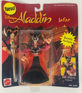 Disney's Aladdin Jafar (Mattel, 1993) RARA Modellino Battaglia 5" con Staff - Foto 1 di 2